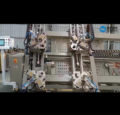 Machine automatique de crimping de coin Aluminium fenêtres portes à quatre têtes Machine de crimping de coin meilleur prix Ventes