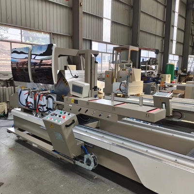 Machine sciante en aluminium de tête de double d'affichage numérique avec la lame de scies de diamètre de 500mm