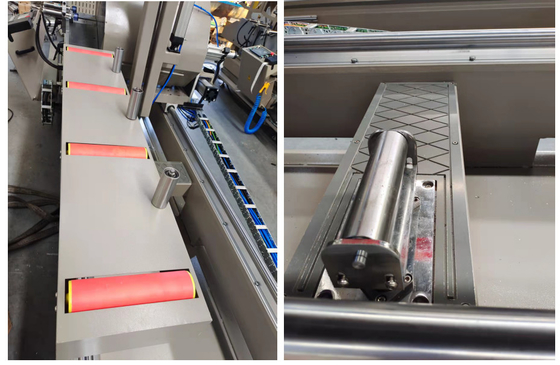 Machine à coudre à double tête automatique pour la fabrication de portes de fenêtres