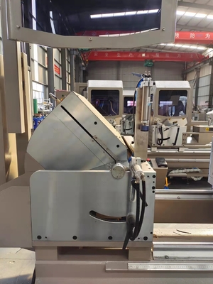 Semi-automatique 500 mm/600 mm Lamelle de scie de diamètre profilé en aluminium double tête de coupe avec affichage numérique