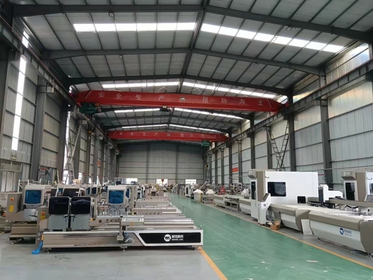 Machine à découper en aluminium à double tête CNC Fermeture de fenêtre et de rideau à paroi à 45 et 90 degrés