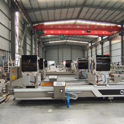 Scie à double tête en aluminium 45 degrés machine de fabrication de fenêtres en UPVC machines de découpe de scie