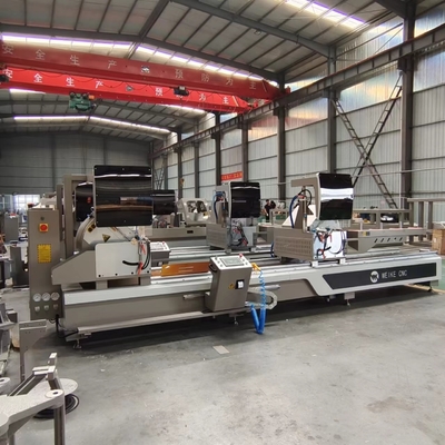 Scie à double tête en aluminium 45 degrés machine de fabrication de fenêtres en UPVC machines de découpe de scie