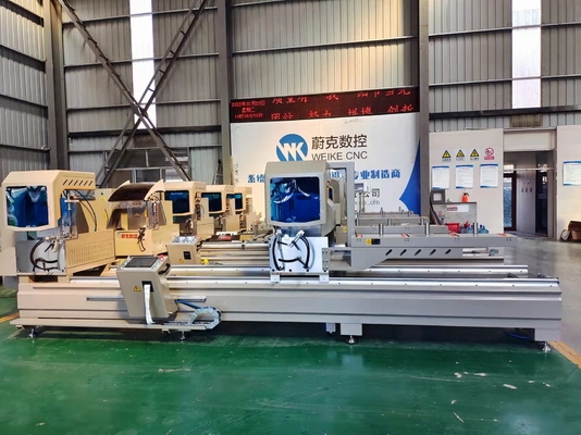 Machine à découper les fenêtres en aluminium à double tête CNC