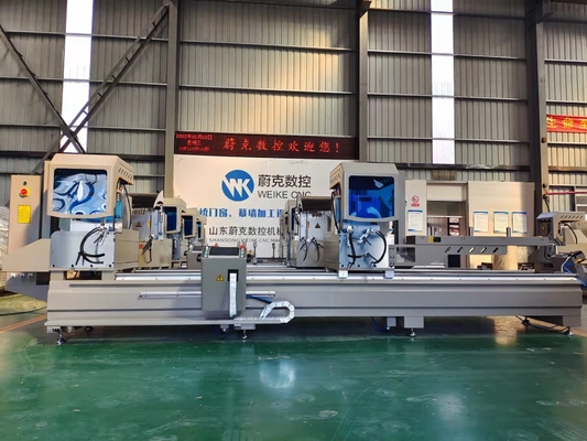 Machine à découper les fenêtres en aluminium à double tête CNC