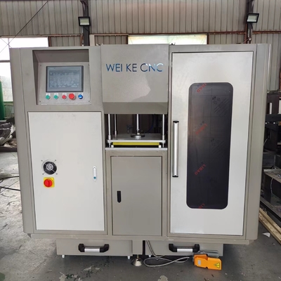 3 axes CNC machine de meulage de face de fin pour la fabrication de fenêtres et de portes en UPVC et en aluminium avec 350 lames de scie
