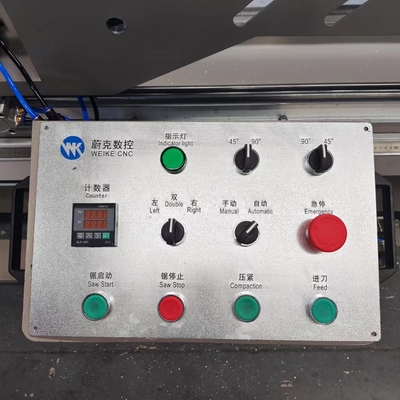 550 lame de scie en aluminium porte de fenêtre en UPVC machine de découpe CNC double tête de découpe scie