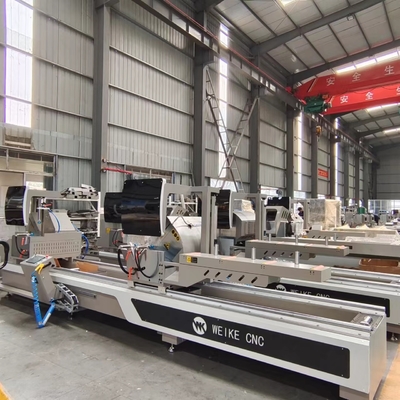 Machine à découper les deux têtes en CNC avec 45 et 90 angles de coupe en aluminium