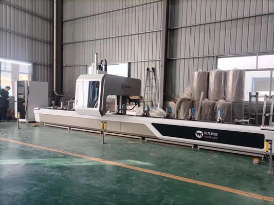 6500 mm machine à murs de rideau en aluminium 4 axes centre d'usinage CNC
