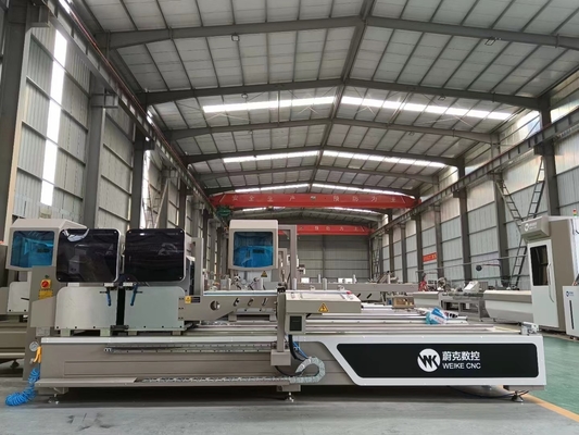 600mm CNC double tête mitre scie pour couper le profil aluminium sur les fenêtres et les portes fabrication usine